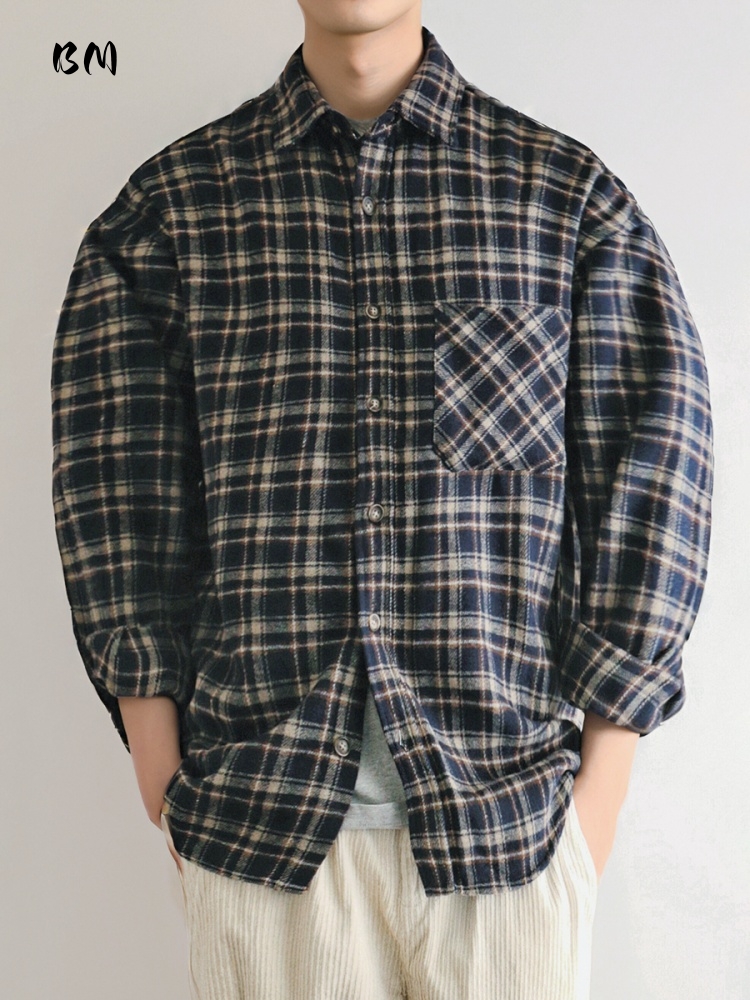Flannel Plaid Shirt Heavy Weight - ‌ 일본 빈티지 헤비급 플란넬 셔츠