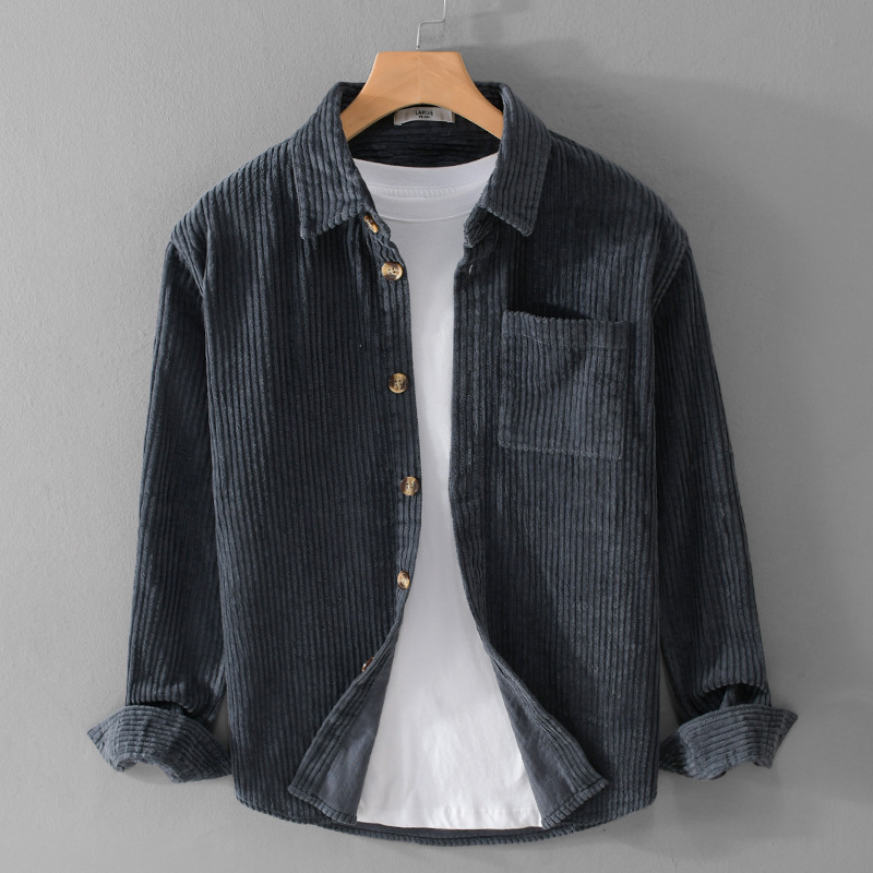 2026 신상 남성 코듀로이 셔츠 긴팔 캐주얼 버튼업  - Corduroy Button Up Shirt Men 리뷰 및 가격