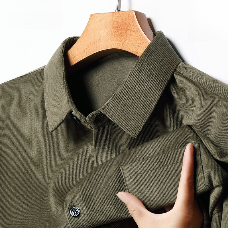 코듀로이 남성 긴팔 셔츠 레트로 카고 스타일 가을 두꺼 - Corduroy Button Up Shirt Men 리뷰 및 가격