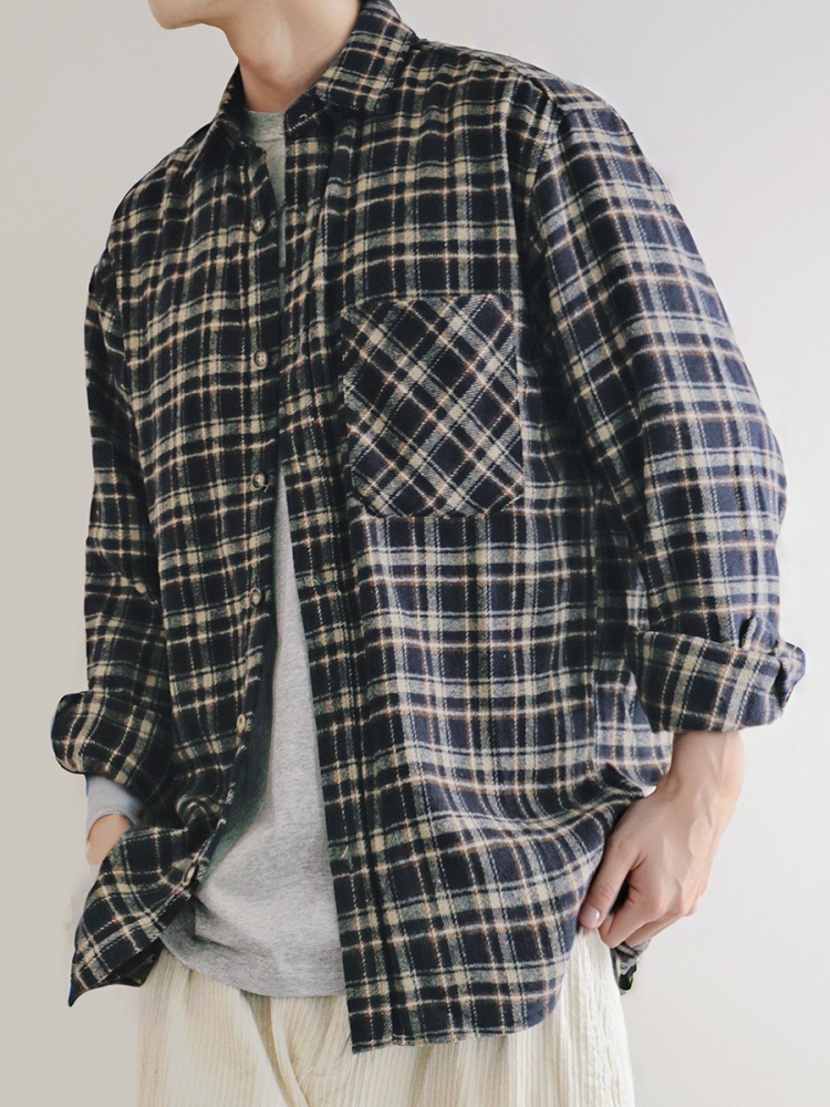 ‌ 일본 빈티지 헤비급 플란넬 셔츠 남성 격자 무늬 긴 - Flannel Plaid Shirt Heavy Weight 리뷰 및 가격