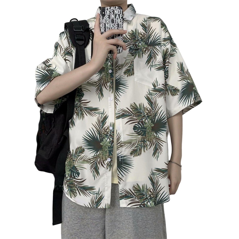 캐주얼 하와이 레트로 꽃 프린트 신사복 여름 짧은 소매 - Vintage Hawaiian Floral Shirt 리뷰 및 가격