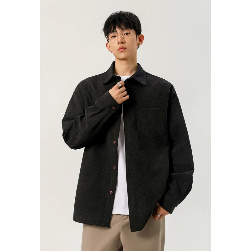 남성용 셔츠형 코듀로이 상의, 깃이 있는 디자인, 단일 - Corduroy Button Up Shirt Men 리뷰 및 가격