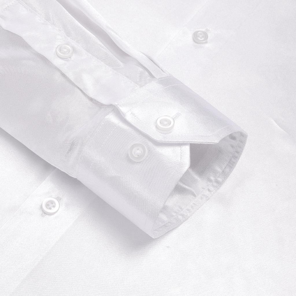 남성용 하이타이 화이트 실크 새틴 셔츠, 윈저 칼라,  - Mens Satin Silk Dress Shirt 리뷰 및 가격