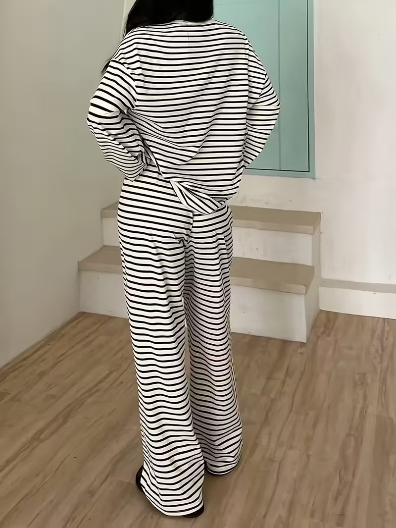 2026 가을 겨울 신상 여성 스트라이프 라운드넥 루즈 - Shirts 리뷰 및 가격