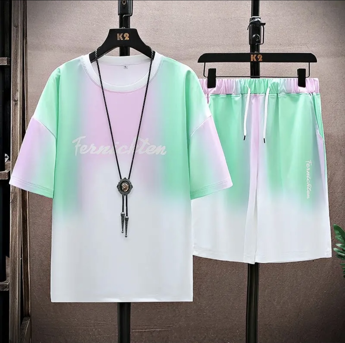 신상 핫세일 여름 커플 아이스 실크 세트, 루즈핏 한국 - Shirts 리뷰 및 가격